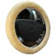 thumbnail image 2 of Stay Warm Artificial Plush Fur Easy to Install Car Steering Wheel Covers Size 38cm Fits Most Cars Used in Winter Hot Wheels Hub Gray, 2 of 5