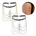 thumbnail image 3 of New Leg Chain Elastic Rope Lace Multi-layer Butterfly Long Women Thigh Metal Garter Fashion, 3 of 7