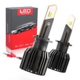 thumbnail image 4 of Faros de automóviles Irfora 2 uds IP68 a prueba de agua 50W bombillas LED para faros delanteros de coche lámpara de conducción LED Kit de conversión todo en uno H1 Irfora Faros de automóviles, 4 of 7