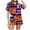 Purple, variant on Ulitacool Pajamas For Womens Halloween Short Sleeve Pjs And Shorts Set Button Down Pumpkin Ghost Print Sleepwear Hallowmas Cute Jammies Nightwear Beige L