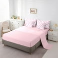 thumbnail image 5 of Manfei Cartoon Pink Bowknot 7 Pieces Bedding Comforter Set for Female Girls Child,Polka Dots Full Bedding Set Lightweight,Kawaii Bow Tie Fitted Sheet Flat Sheet,Super Cozy Room Decor, 5 of 8