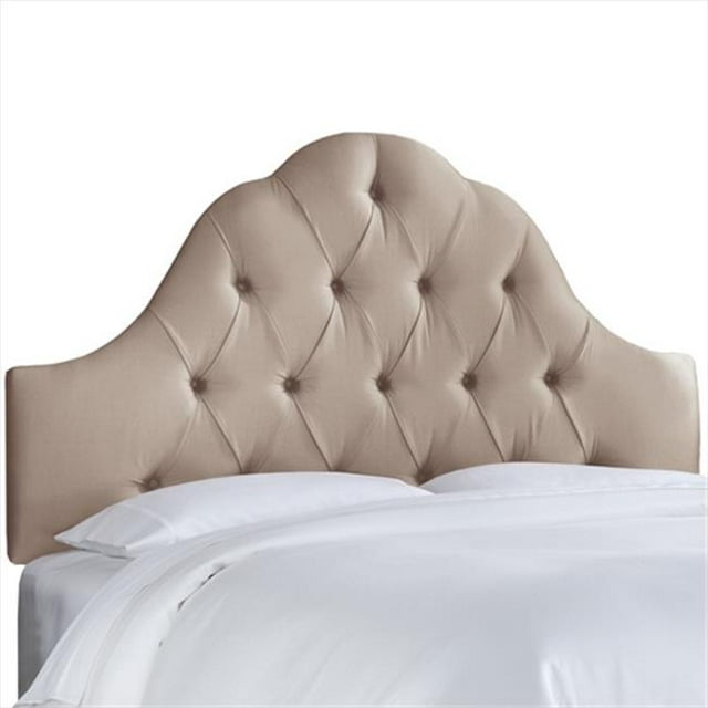 Skyline Furniture 861FSHNDV Full Arch Tufted Headboard In Shantung Dove