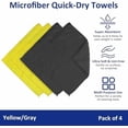 thumbnail image 2 of Microfiber Cleaning Cloths (14" x 14") with Double-Sided Coral Fleece, Ultra Absorbent, Lint-Free, Streak-Free, Reusable, Ideal for Car, Kitchen, Window, and Household Cleaning (Pack of 4), 2 of 6