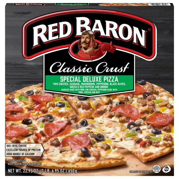 Red Baron Special Deluxe Classic Crust Frozen Pizza, 22.94 oz