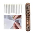 thumbnail image 4 of yuksok Self-threading Needles Sewing Needles Storage Case Bronze 24Pcs Needles, 4 of 9