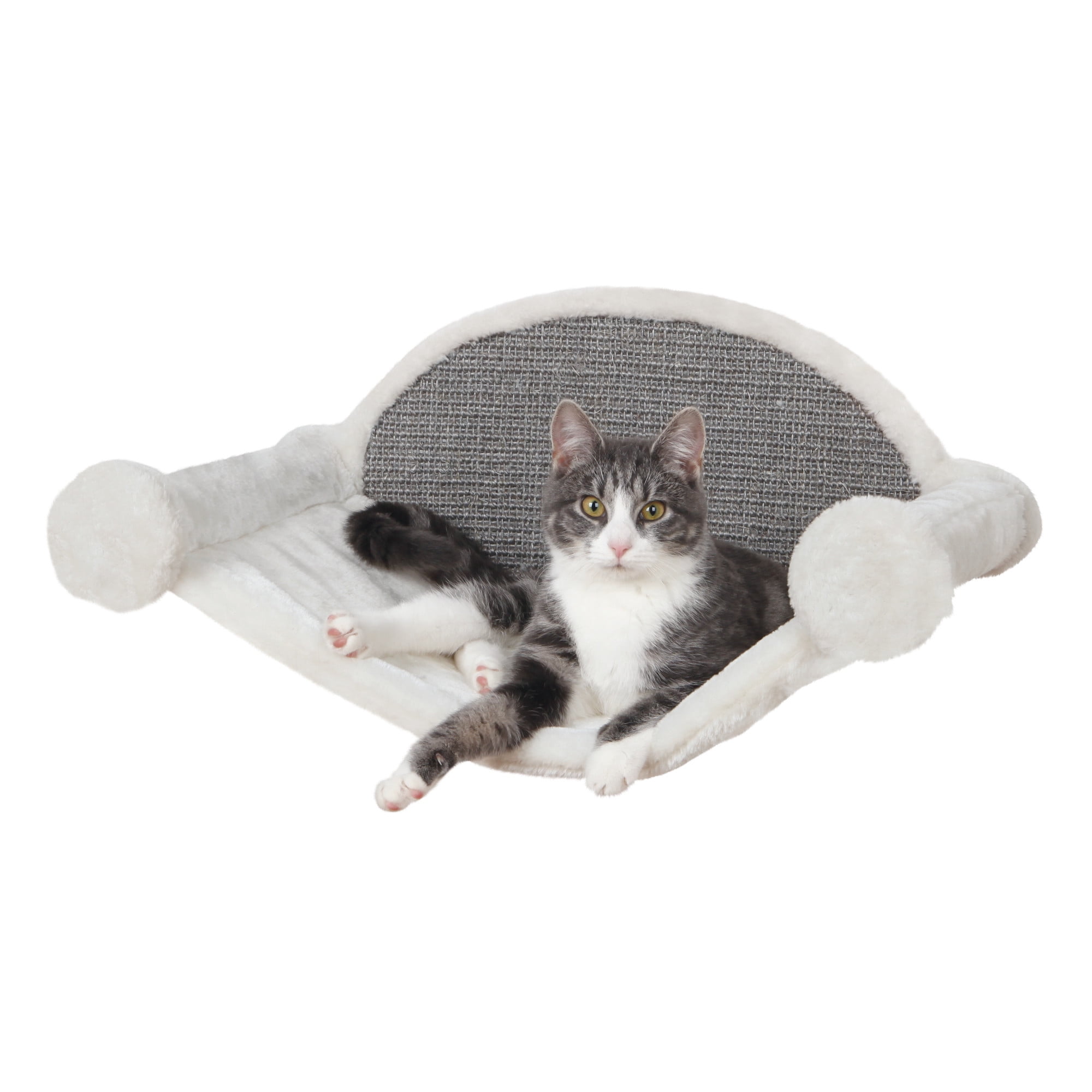 TRIXIE Liam Multi-Level Wall Mounted Cat Perch-Lounge Set, Gray