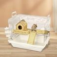 thumbnail image 5 of Acrylic Hamster House, Clear, Easy Clean, Small Animal Cage for Small Pet Mice Gerbils, House, 5 of 7