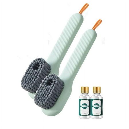 

Hosting savings tumgatte 2 In 1 Multifunction Cleaning Brush Liquid Infused Shoe Brush Soft Bristled Shoe Brush Household Multifunctional Plastic Shoe Brush 2PC Brush+2PC Cleaning Solut Shop savings