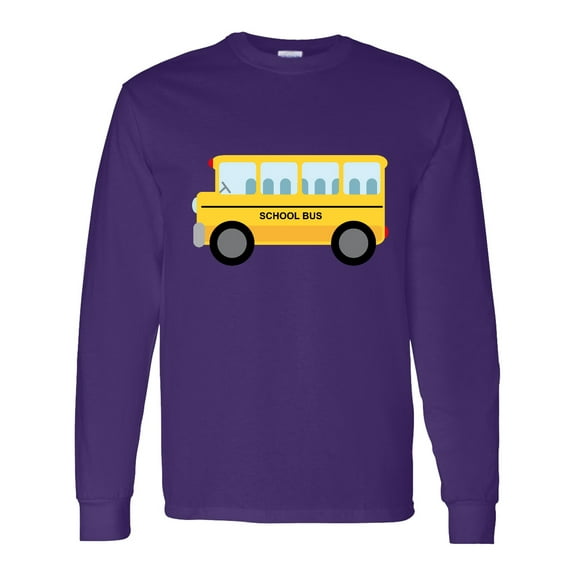 Inktastic School Bus Long Sleeve T-Shirt