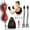 Multicolor, variant on OHMY FIT Dual Double End Punching Bag- Bungee Cords w/Special Flex Adjustable System - Durable Bladder Speed Bag - Boxing Training Equipment for Adults - Home Gym Accessories (Dual Ball Tricolor)