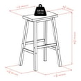 Winsome Wood Satori Saddle Seat Bar Stool, Black Finish