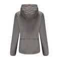 thumbnail image 4 of Christmas Clearance! QLEICOM Jackets for Women, Women's Waterproof Mountain Rain Jacket Lightweight, Windproof Rainproof Winter Hoodied Jackets Raincoat, for Winter Outdoor Hiking Skiing Gifts, 4 of 5