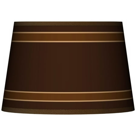Saratoga 5 Light - Giclee Glow Saratoga Stripe Tapered Lamp Shade 13x16x10.5 (Spider)