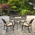 thumbnail image 2 of Kinger Home 2-Piece Cast Aluminum Outdoor Patio Chairs, Patio Chairs Set of 2, Patio Seating with Cushions, Chairs for Outside, Weather Resistant, Cushions Included, 2 of 5