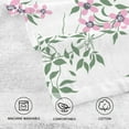 thumbnail image 3 of Floral with Leaf Cotton Face Towels Soft Hand Towel Absorbent Bathroom Towel for Kitchen Hotel Decoration, 3 of 7