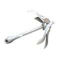 thumbnail image 1 of Boat Anchor Small Boat Anchor Kit Folding Carbon Steel Fixed Anchor Stainless Steel Boat Folding Grapnel Anchor Docking Hardware Boat Series ,Long Lasting, 1 of 7