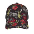 thumbnail image 3 of Disketp Vintage Gaming Print Trucker Hat Men Women - Mesh Baseball SnapBack Cap, 3 of 7
