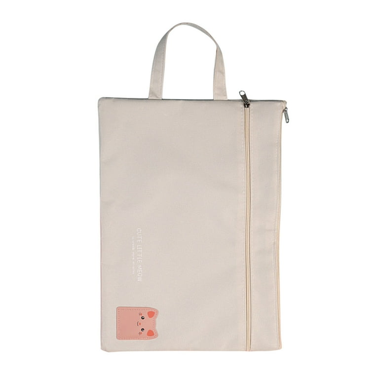 Canvas Document File Bag, Art Supply Bag, Oxford Tote Bag For