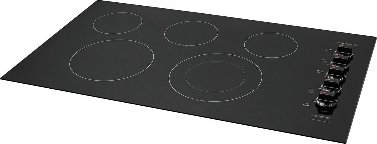 Frigidaire Ffec3625u 37" Wide 5 Burner Electric Cooktop - Black