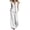 White, variant on Busydd Womens Two Piece Sets Sleeveless V Neck Button Tanks and Loose Wide Leg Pants Solid Color Womens Lounge Set S