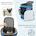 thumbnail image 3 of Tirrinia Pet Carrier Backpack for Dogs and Cats up to 15 LBS Comfort Dog Cat Carrier Travel Bag Breathable for Hiking, Walking, Cycling & Outdoor Use 16"H x13.2"L x12"W Blue, 3 of 7