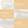 thumbnail image 4 of 1 Set Ceramic Sauce Holder Western Style Sauce Storage Plates with Tray, 4 of 8