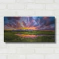 thumbnail image 3 of Luxe Metal Art 'Grand Sunset in the Tetons' by Darren White, Metal Wall Art, 24"x12", 3 of 10