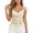 Beige, variant on Women’S Sweetheart V-Neck Floral Lace Flutter Sleeve Blouse, Ruched Bust Tiered Ruffle Hem Sexy Summer Casual Top, Soft Breathable Lace Fabric, 1pc, Sizes S To L