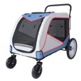 thumbnail image 1 of Extra Large Dog Stroller for Dogs Up to 176.4lbs, 4 Wheel Handle Adjustable Pet Stroller for Large Dogs, Dog Jogging Carriage Stroller Folding Extra Large Dog Carriage for Outdoor, 1 of 7