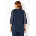 thumbnail image 2 of Catherines Women's Plus Size Petite Dazzling Blouse, 2 of 6