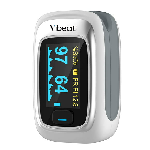 Vibeat Pulse Oximeter Fingertip, Heart Rate Monitor and SpO2 Levels, S5