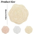 thumbnail image 3 of Placemats,Place Mats,Table Mats,Placemats Set of 6,Valentine's Day Theme Placemats Round Openwork Floral Placemats Rose Placemats Wedding Decorative Table Placemats, 3 of 4