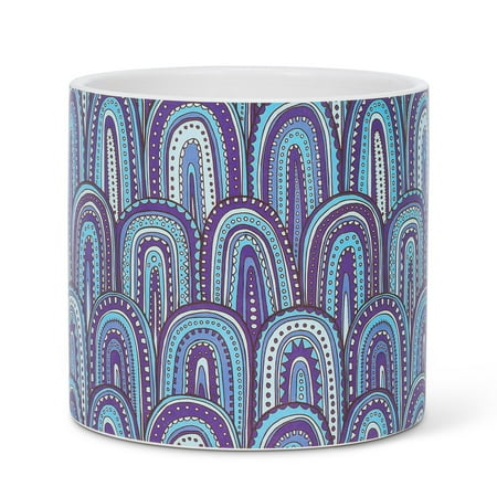 Set of 4 Modern Print Large Planter