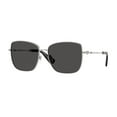 thumbnail image 6 of BURBERRY BE3158 100587 Silver Dark Grey 58 mm Women's Sunglasses, 6 of 7