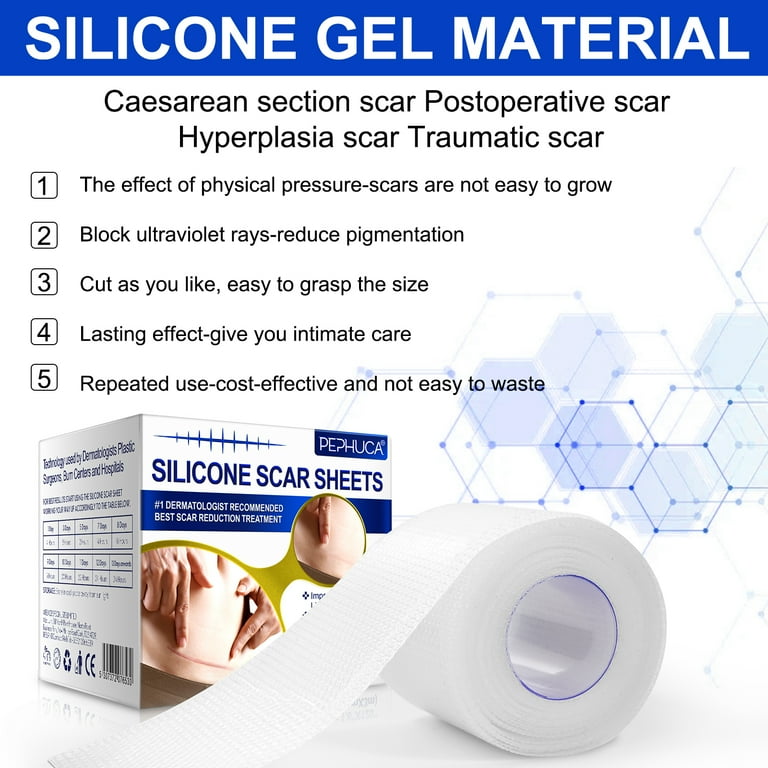 Silicone Gel Sheets for Scars 4 x 4 Three Sheets Per Box; by Areza Medical