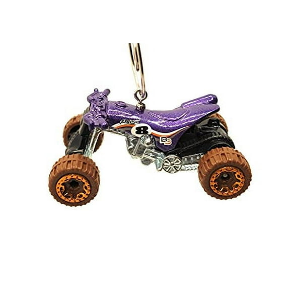 Quad Runner Off Road Christmas Ornament 1:64 Purple