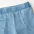 thumbnail image 4 of LIJCC Teen Girls Skinny Flared Jeans Solid Color Slim Fit Stretch Bell-Bottom Trousers Fashion Elastic High Waist Denim Pants(Light Blue,17-18 Years), 4 of 8