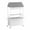2-Tiers White, variant on AwayHome Mobile Vendor Cart with Canopy, Rolling Food Display Stand for Events & Markets,Black