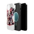 thumbnail image 2 of DistinctInk Tough Case for Apple iPhone 13 MINI (5.4" Screen), Compatible with MagSafe Charging - Valentine's Day Bulldog Puppy, 2 of 6