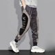 thumbnail image 2 of Pantalones holgados y ajustados con múltiples bolsillos para hombre, pantalones cargo ajustados para hombre, pantalones multibolsillos de licra, pantalones de diseño de alta calidad, estilo Harajuku E, 2 of 5