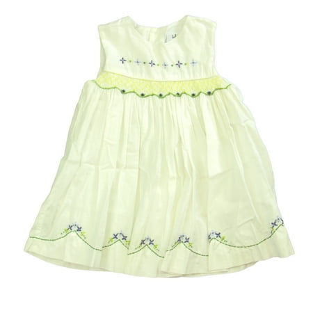

Pre-owned Baby! Girls White | Green | Yellow Dress size: 12-18 Months