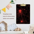 thumbnail image 5 of FMSHPON Halloween Red Spiders Web Clipboard Hardboard Wood Nursing Clip Board and Pull for Standard A4 Letter 13x9 inches, 5 of 5