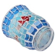 thumbnail image 4 of Mosaic Candle Holder, Blue Glass Candle Holder Fine Workmanship  For Home, 4 of 8