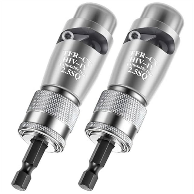 Pelacables de 2 Piezas, Herramienta de Pelado por Torsión de Aleación de Aluminio, Herramienta de Torsión de Alambre Rápida para Taladro, Torcedor de Alambre Eléctrico, 2,5 SQ