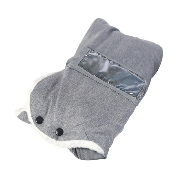 Guantes Anticongelantes para Cochecito de Bebé CUTICAT Gris con Bolsillo