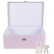 thumbnail image 2 of Adorable Style Tinplate Storage Box with Lock Key Home Desktop Storage Tin Case, 2 of 3