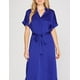 thumbnail image 4 of Vestido camisero satinado color Azul Rey AMAD Casual para mujer Talla M, 4 of 4