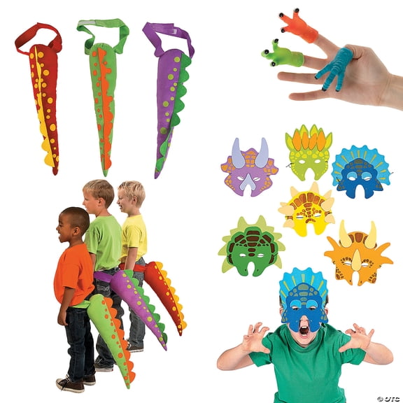 Fun Express Dinosaur Dress-Up Kit for 12, Vacation Bible School 2024