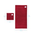 thumbnail image 7 of Hearth & Harbor Bath Towel Collection, 100% Cotton Luxury Set of 12 Multipurpose Wash Cloths - Red, 7 of 7