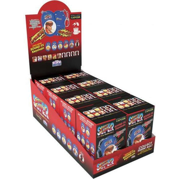 SoundBytes Super Street Fighter II Keychain Mystery Box (8 Packs)